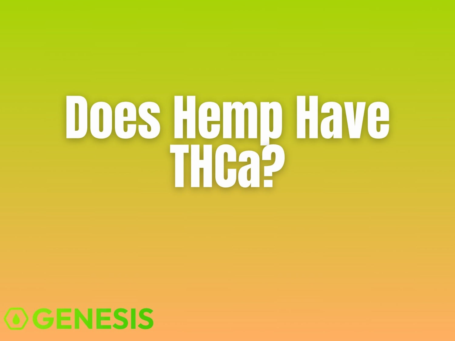 Does Hemp Contain THCa or Just CBD