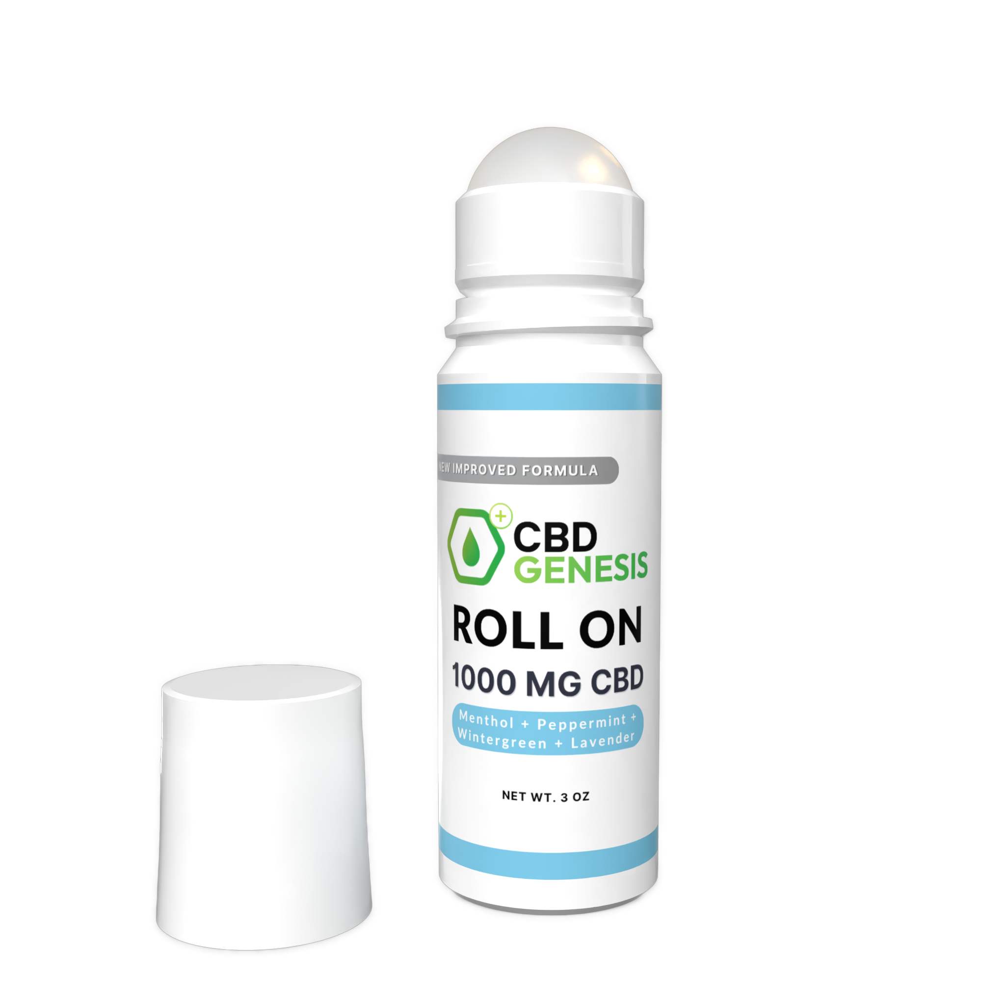 CBD Genesis Roll On | 1000mg (3oz) - Cooling Pain Relief