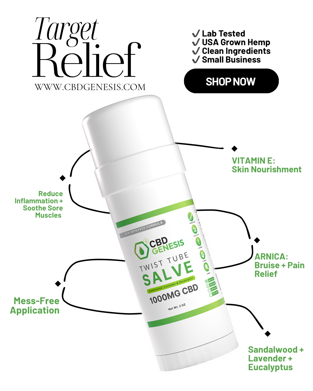CBD Genesis Full-Spectrum CBD Salve (1000mg)